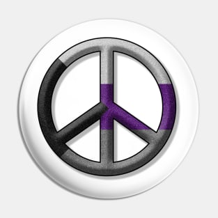 Peace Pride design in Demisexual pride flag colors Pin