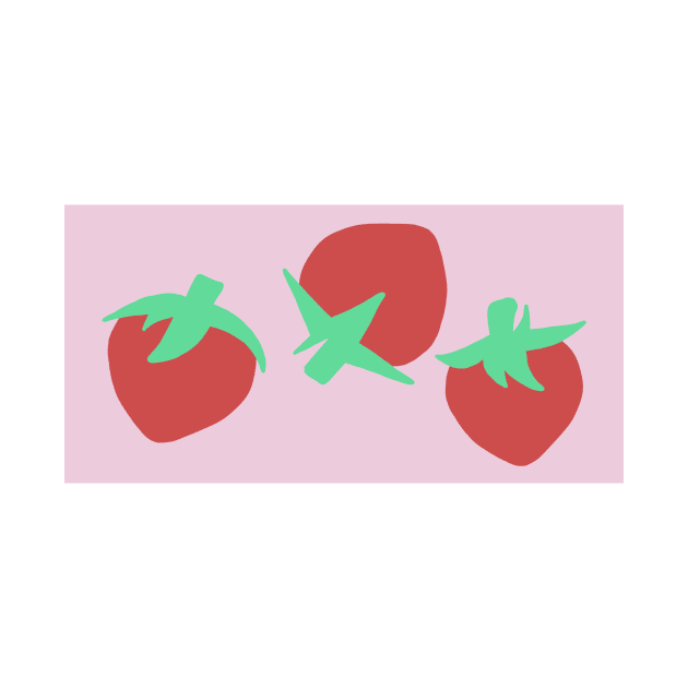 Pink Strawberries by VanillaShanila