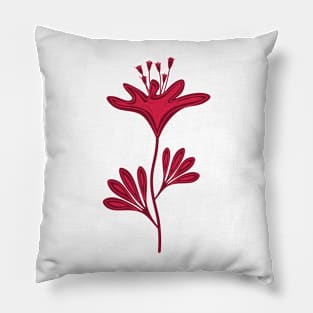 Soft floral pattern of viva magenta tones Pillow