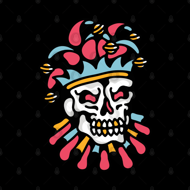 Skull clown by Bojes Art