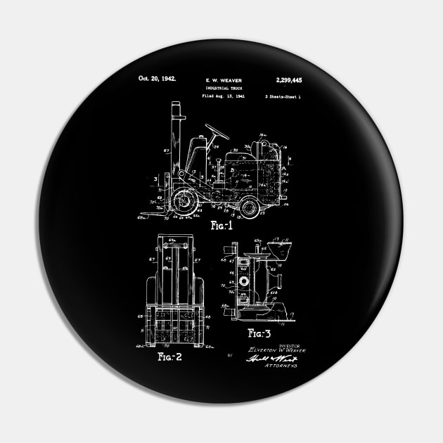 Industrial Truck Patent Pin by Anodyle