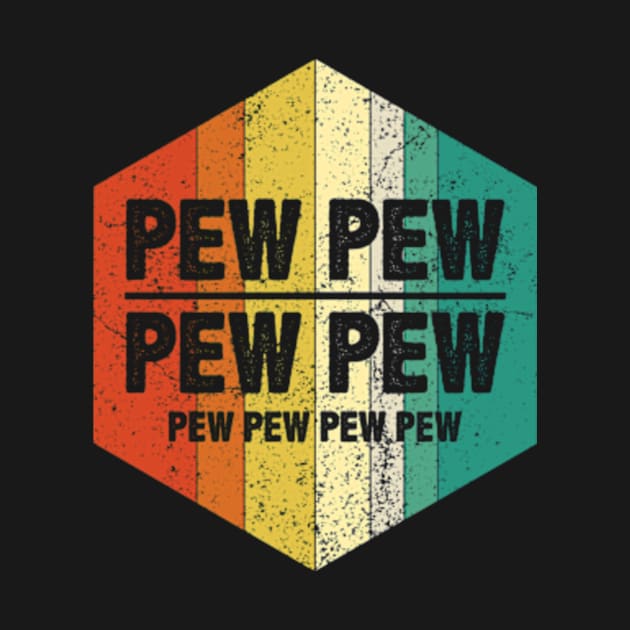 Best Retro funny scifi pew pew pew wars by MinyMerch