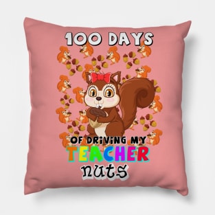 100 Days Of Driving Teacher Nuts Pillow