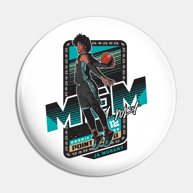 Ja Morant vintage style sports card T-shirt Pin by goderslim