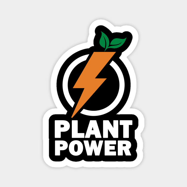 Plant Power (Carrot) Magnet by mbailey003