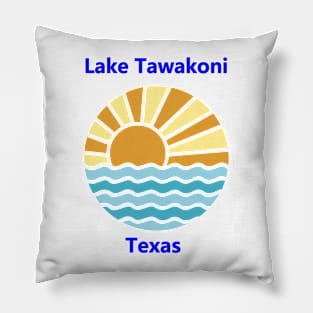 Lake Tawakoni (simple sun) Pillow