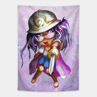 chibi knight in shining armor Tapestry