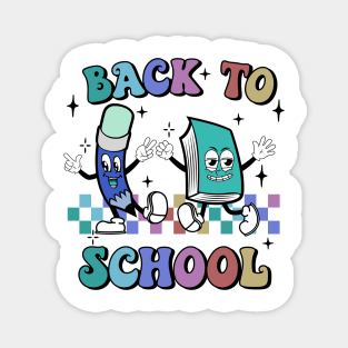 Back To School Retro Fun Design In Retro Fun Colors Magnet