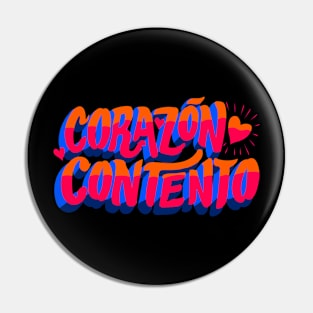 Corazón Contento Pin