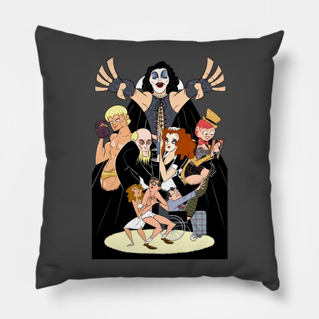 Let's Do The Time Warp Again Pillow by HeroInstitute