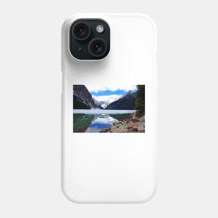 Lake Louise Victoria Glacier Alberta Canada Phone Case