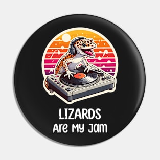 Lizard DJ Music Pin