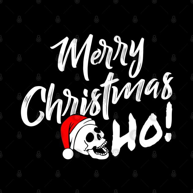 Merry Christmas Ho Skull by INpressMerch