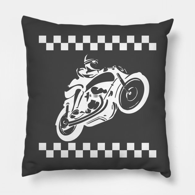 Vintage Race Pillow by debageur