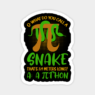 Pithon Pi Symbol Funny Math Teacher Magnet