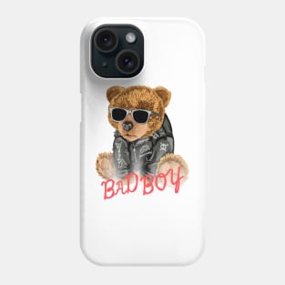 Bear design "Bad boy" Phone Case