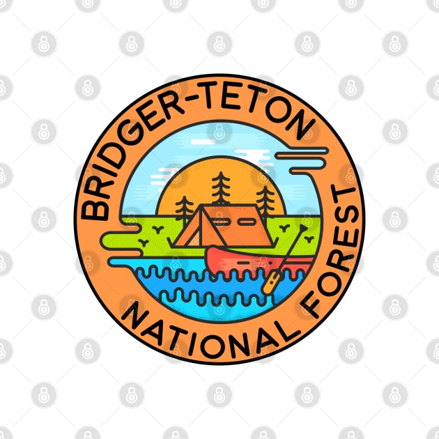 Bridger Teton National Forest Wyoming Camping Canoe by DD2019