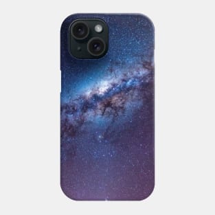 Blue & Purple Galaxy With Stars Phone Case