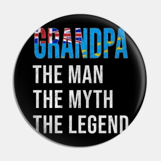 Grand Father Tuvaluan Grandpa The Man The Myth The Legend - Gift for Tuvaluan Dad With Roots From  Tuvalu Pin