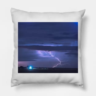 Prairie Lightning Storm Pillow
