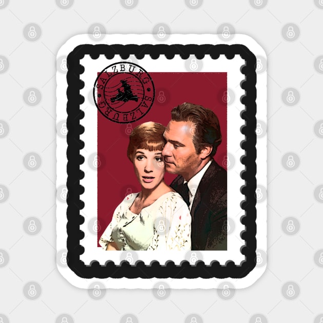 Sound of Music Georg and Maria Stamp Magnet by baranskini