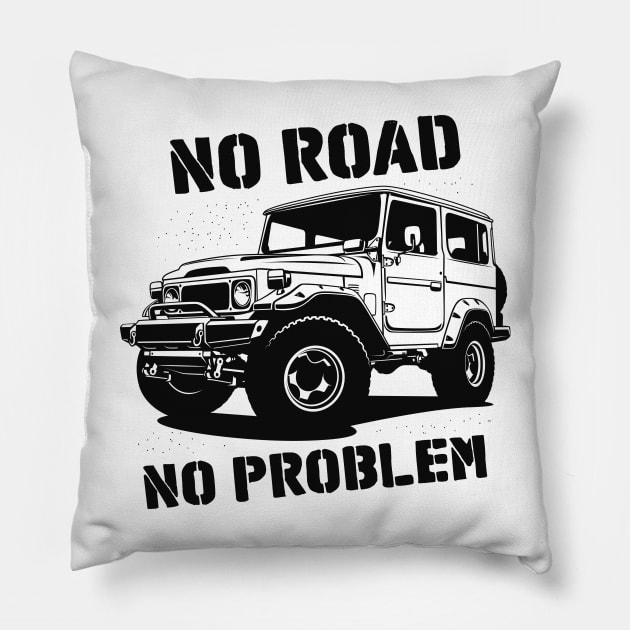 Land Cruiser FJ40 Pillow by Markaryan