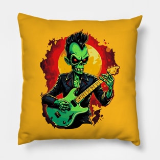 Rock music alien. Psychobilly Alien. Pillow