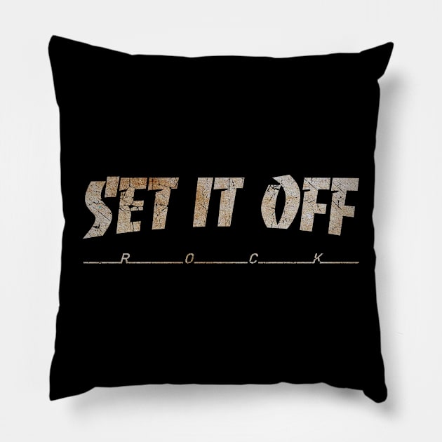 SET IT OFF - DIRTY VINTAGE Pillow by SERVASTEAK