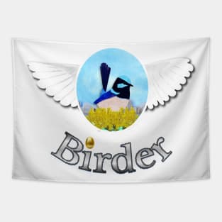 Birder. Bird Lover Tapestry