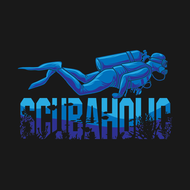 Scuva Diving Dive Scubaholic by captainmood