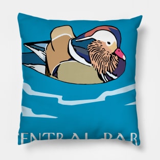 Mandarin Duck Central Park Pillow