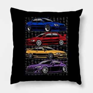 sti, evo, skyline and gt86 Pillow