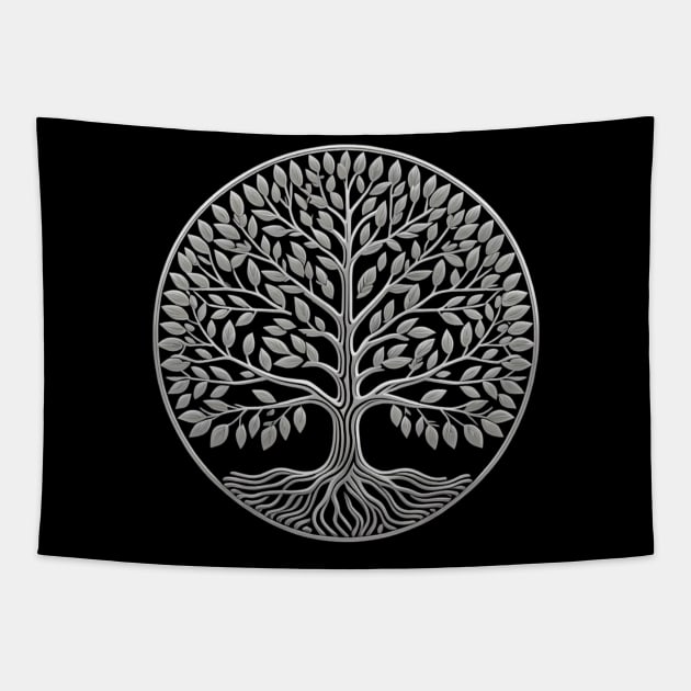 Silver Crann Bethadh Tapestry by Sarah's Shoppe