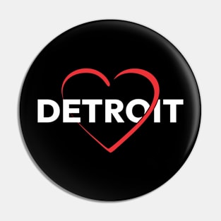 The Heart of Detroit Pin