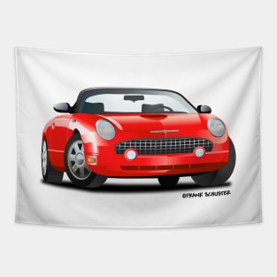 2002-2005 Retro Ford Thunderbird Red Tapestry