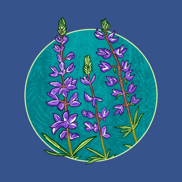 SHOWY GROWY Silver Lupine by rorabeenie