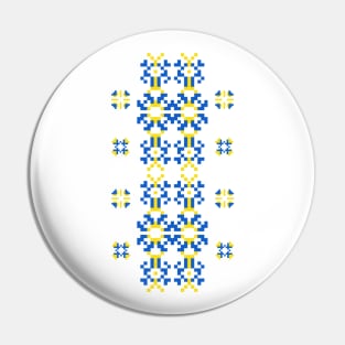 Vyshyvanka Ukraina Slava Pin