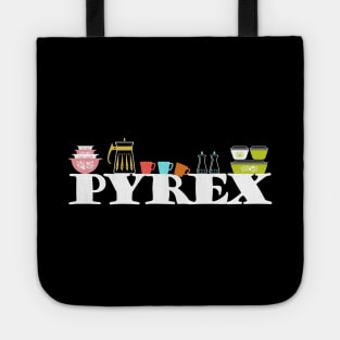 Pyrex Lineup - Vintage Glass Kitchenware Tote