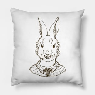 Scary Bunny Halloween Costume Pillow