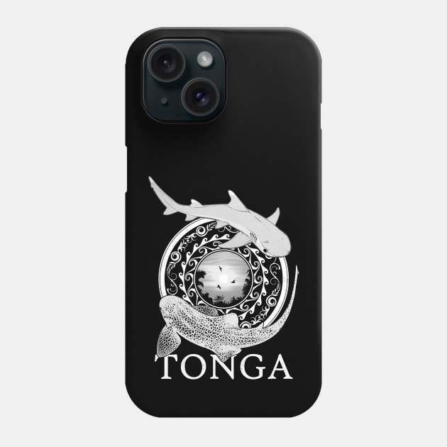 Zebra Shark and Whitetip Reef Shark Tonga diving Phone Case by NicGrayTees