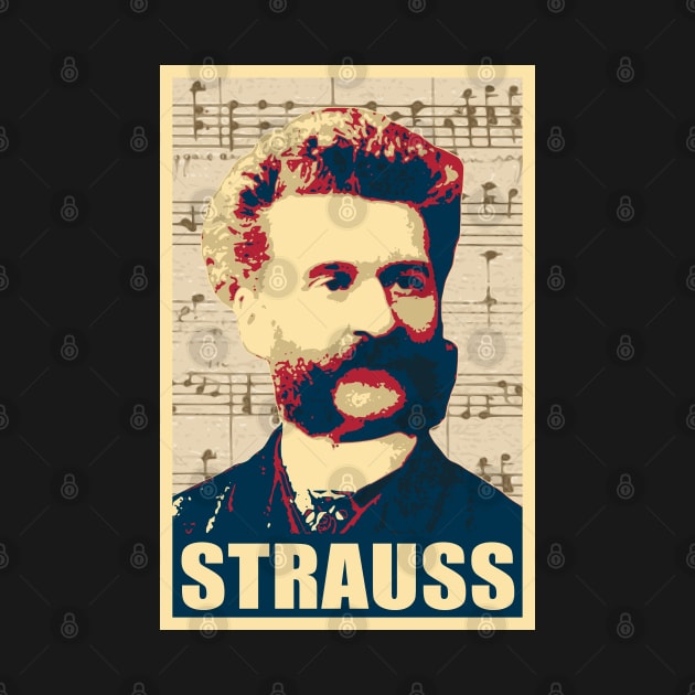 Johann Strauss II musical notes by Nerd_art