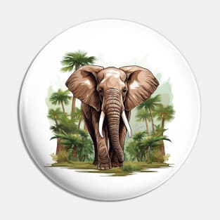 I Love Elephants Pin