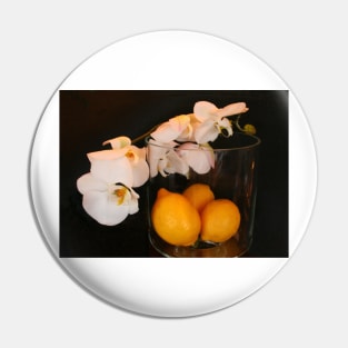 Still Life In Paris .. Orchids & Lemons Pin