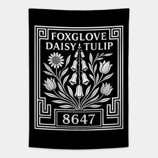 foxglove-daisy-tulip Tapestry