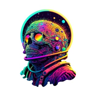 Colorful Space Skull T-Shirt