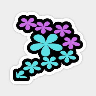 Bluish purple flowers Magnet