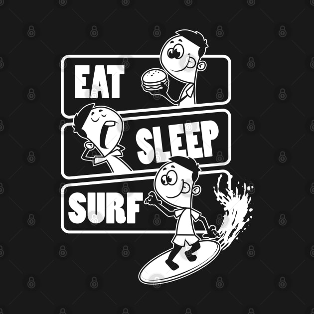 Eat Sleep Surf Repeat - Gift for surfing lover graphic by theodoros20