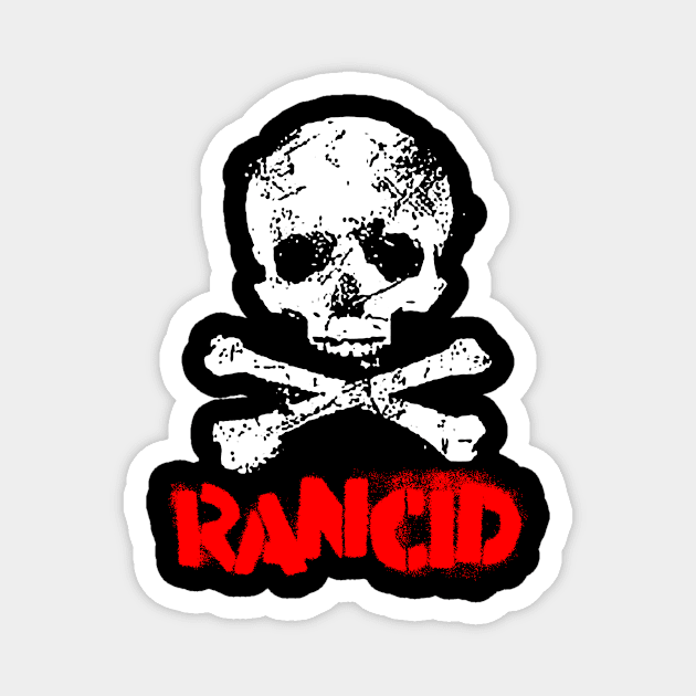 skull n bone red type Magnet by siregardandan