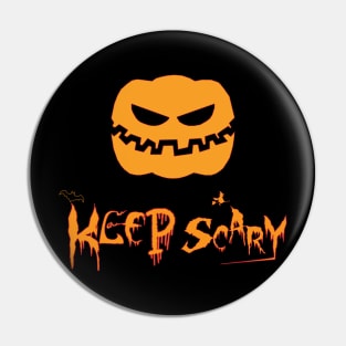 Keep Scary t-shirt Pin