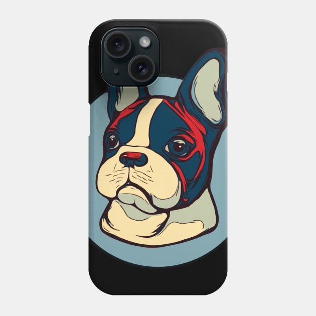 Frenchie french bulldog pop colorfull Phone Case by Collagedream